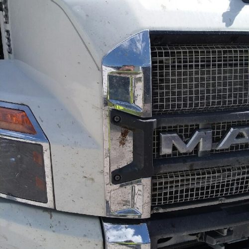 Front of a Semi Truck Before