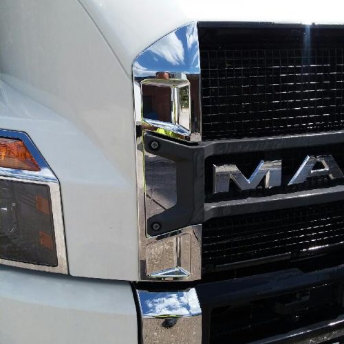 Front of a Semi Truck After